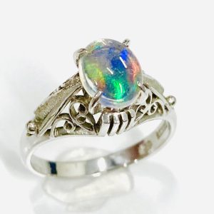 K14WGオパールリング